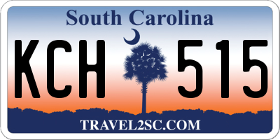 SC license plate KCH515