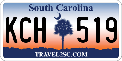 SC license plate KCH519