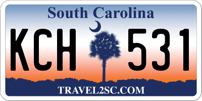 SC license plate KCH531