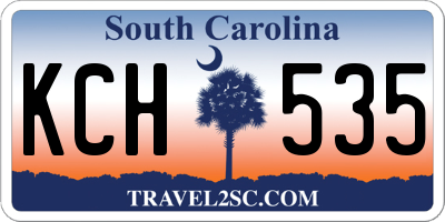 SC license plate KCH535