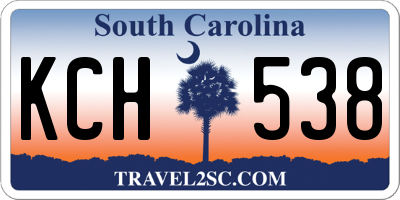 SC license plate KCH538