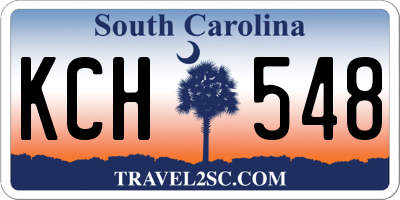 SC license plate KCH548