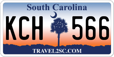 SC license plate KCH566