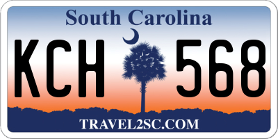 SC license plate KCH568