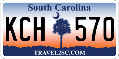 SC license plate KCH570