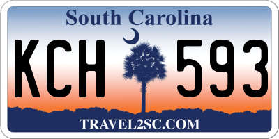 SC license plate KCH593