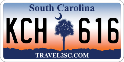 SC license plate KCH616