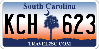 SC license plate KCH623