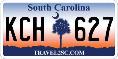 SC license plate KCH627
