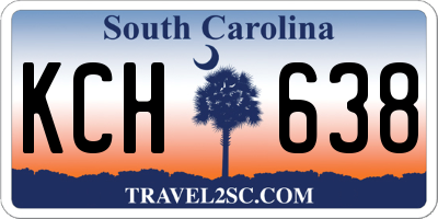 SC license plate KCH638