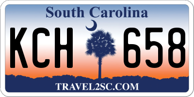 SC license plate KCH658