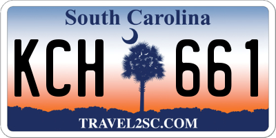SC license plate KCH661