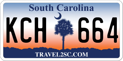 SC license plate KCH664