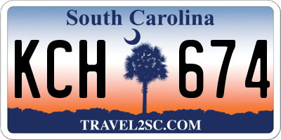 SC license plate KCH674