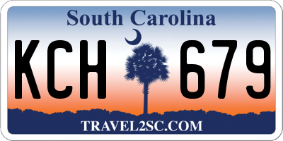 SC license plate KCH679
