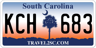 SC license plate KCH683
