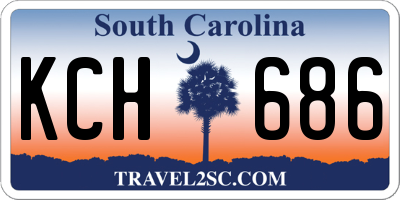 SC license plate KCH686