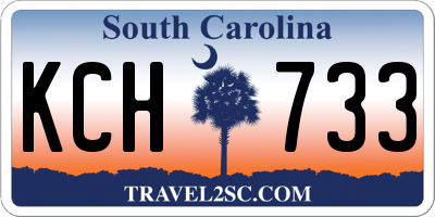 SC license plate KCH733
