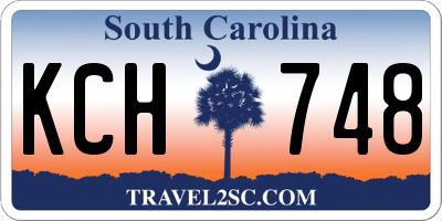 SC license plate KCH748