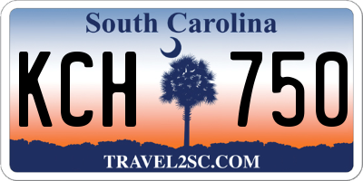 SC license plate KCH750