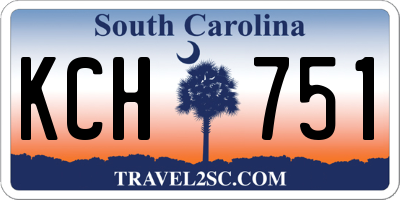 SC license plate KCH751
