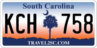 SC license plate KCH758