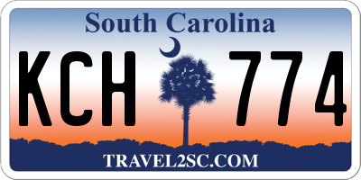 SC license plate KCH774