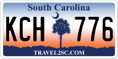 SC license plate KCH776