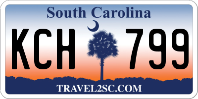 SC license plate KCH799