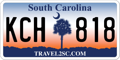 SC license plate KCH818