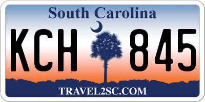 SC license plate KCH845