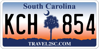 SC license plate KCH854