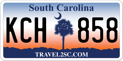 SC license plate KCH858