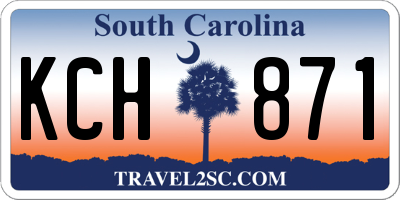 SC license plate KCH871