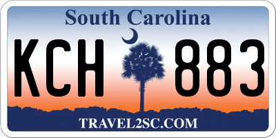 SC license plate KCH883