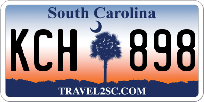 SC license plate KCH898