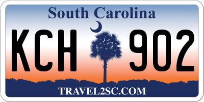 SC license plate KCH902