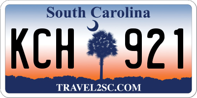 SC license plate KCH921