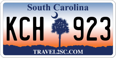 SC license plate KCH923