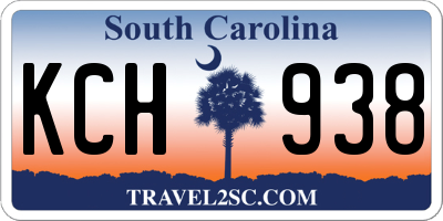 SC license plate KCH938