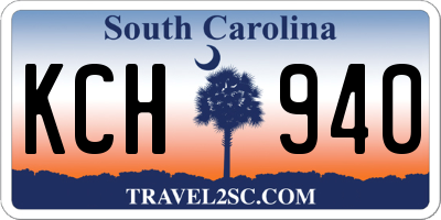 SC license plate KCH940