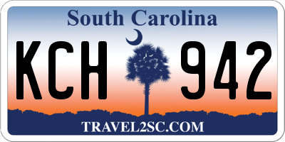 SC license plate KCH942