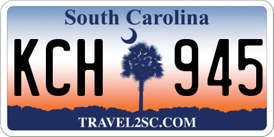 SC license plate KCH945