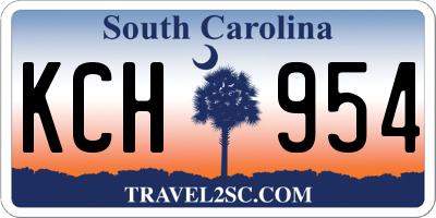 SC license plate KCH954