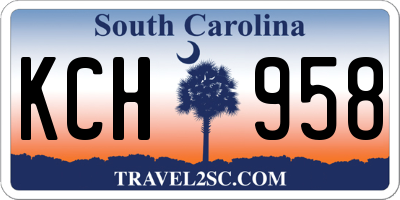 SC license plate KCH958