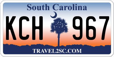SC license plate KCH967