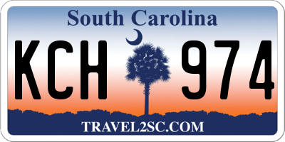 SC license plate KCH974