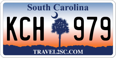 SC license plate KCH979