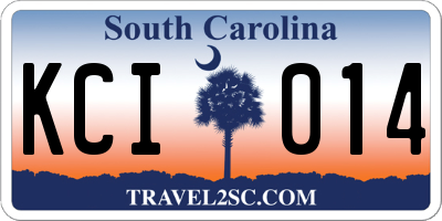 SC license plate KCI014
