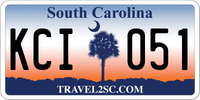 SC license plate KCI051